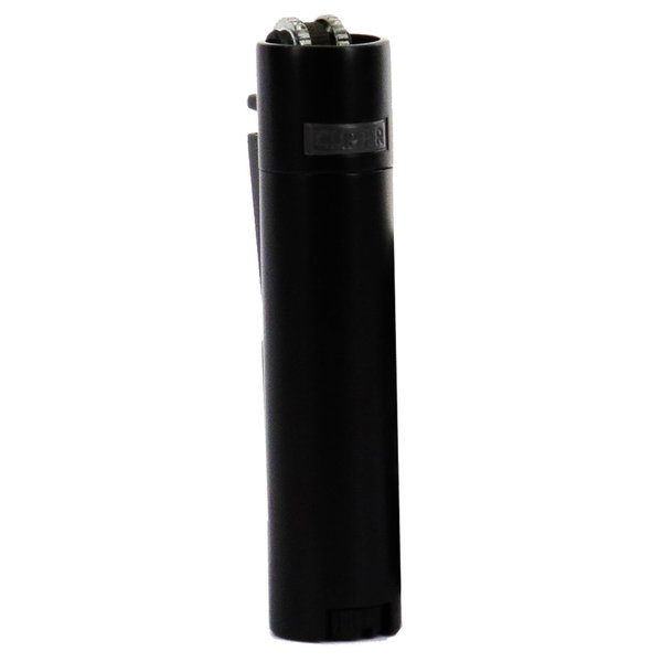Clipper Metall Gas-Feuerzeug (matt schwarz) mit Gravur