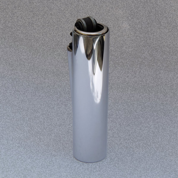 Kleines (6,5 cm) Clipper Micro Gas-Feuerzeug mit metallic chrome Hülle  mit Gravur